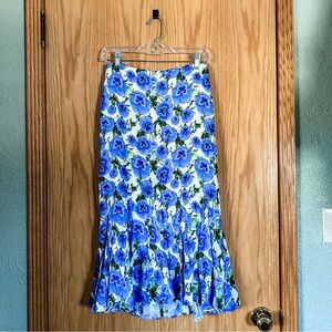 [alice + olivia] jacqueline midi skirt in perfect pansey